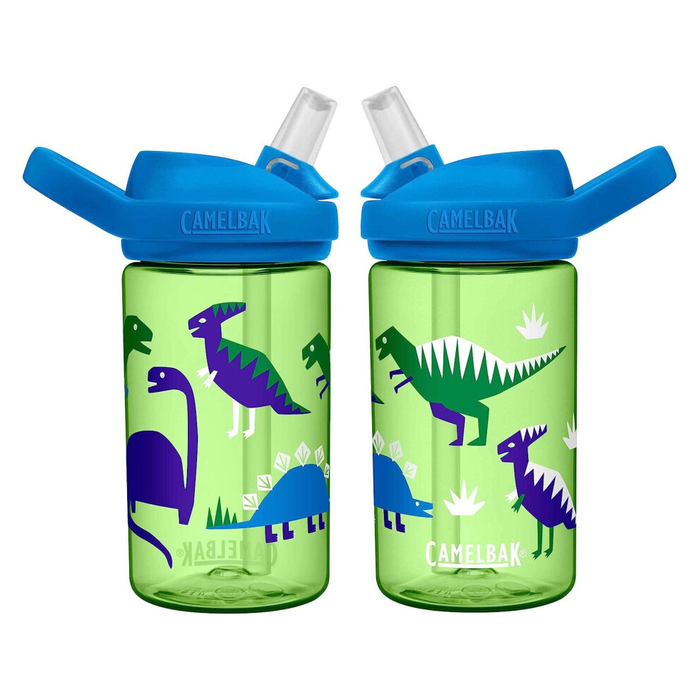 Camelbak Eddy+ Kids Dinosaur pack 14oz/400ml spill proof bottles - twin pack