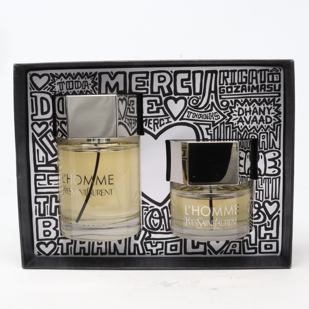 Yves Saint Laurent L'homme Eau De Toilette 2-Pcs Gift Set  / New With Box