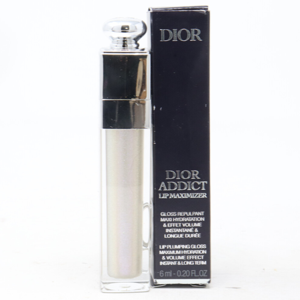 (050 Holo Silver) Dior Addict Lip Maximizer Plumping Gloss  0.20oz/6ml New With Box