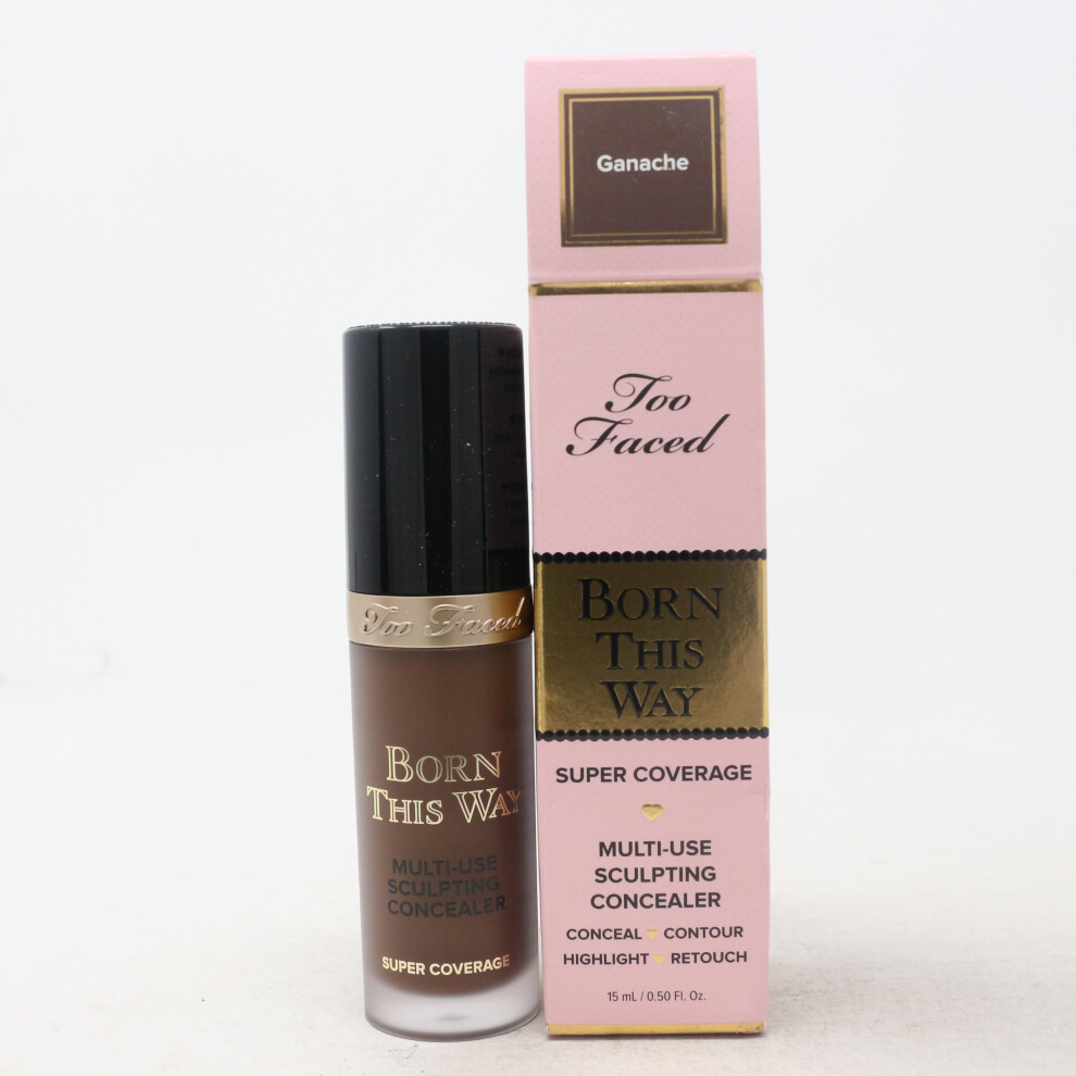 (Ganache) Too Faced Born This Way Super Coverage Concealer  0.5oz/15ml New With Box