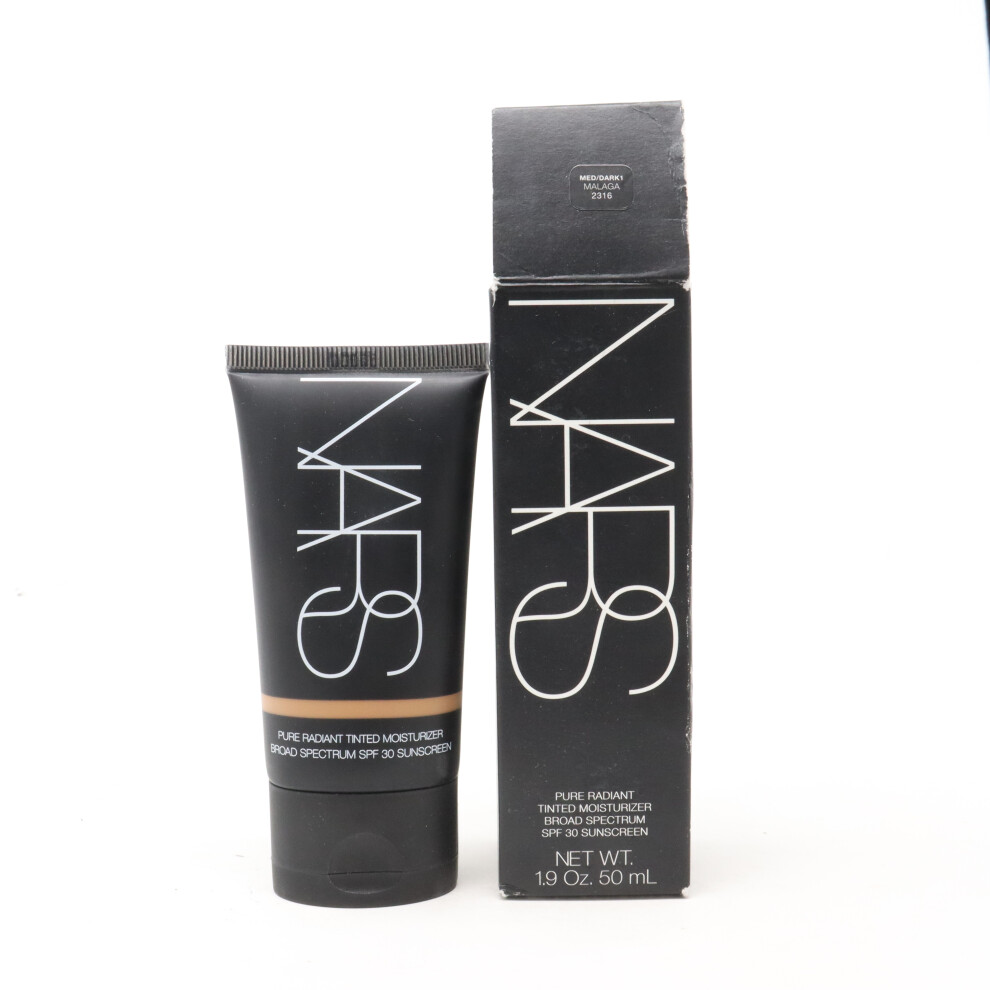 (Med/dark 1 Malaga) Nars Pure Radiant Tinted Moisturizer Spf 30  1.9oz/50ml New With Box