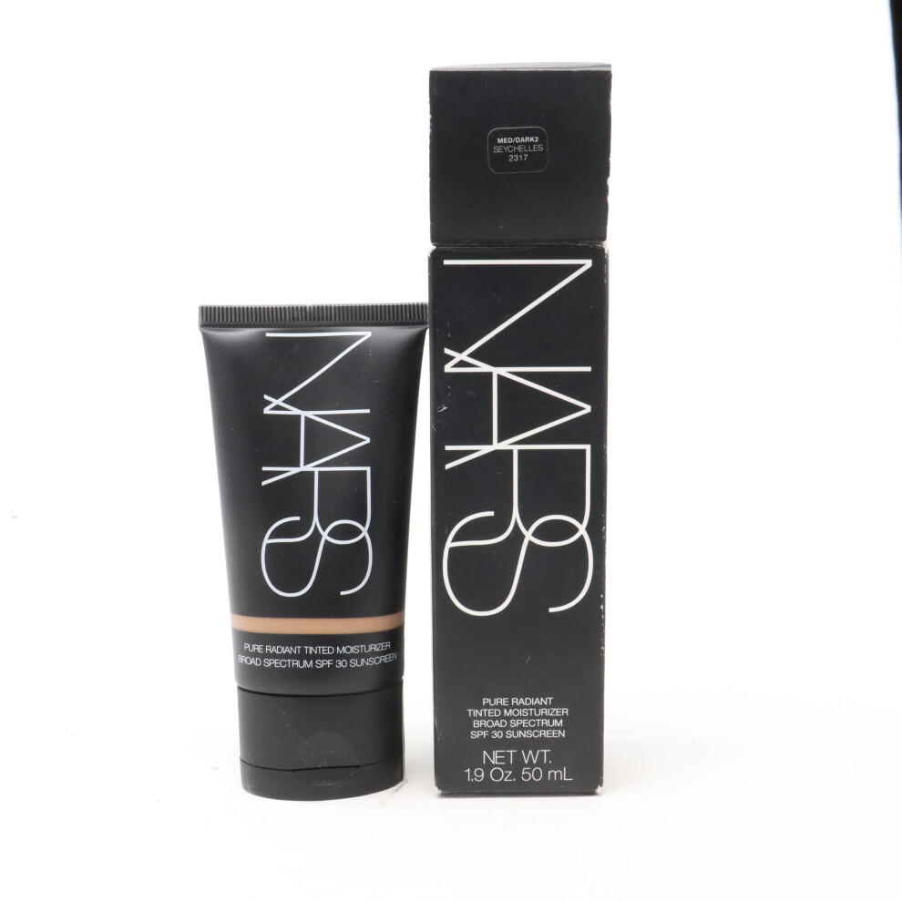 (Med/Dark 2 Seychelles) Nars Pure Radiant Tinted Moisturizer Spf 30  1.9oz/50ml New With Box