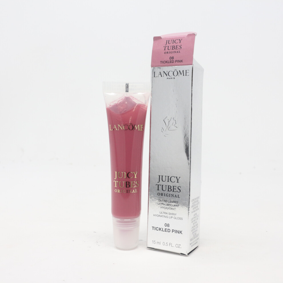 (08 Tickled Pink) Lancome Juicy Tubes Original Lip Gloss 0.5oz/15ml New With Box