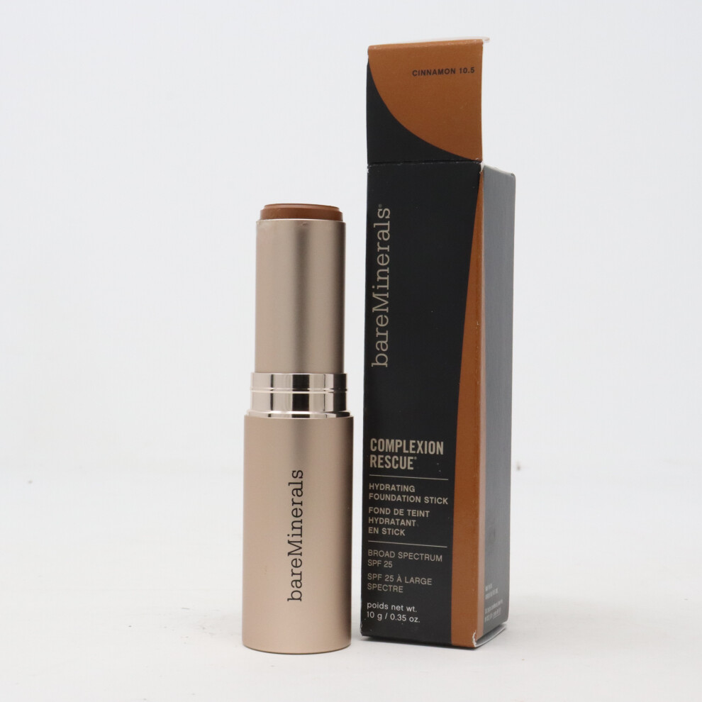 (10.5 Cinnamon) Bareminerals Complexion Rescue Hydrating Foundation Stick 0.35oz  New With Box