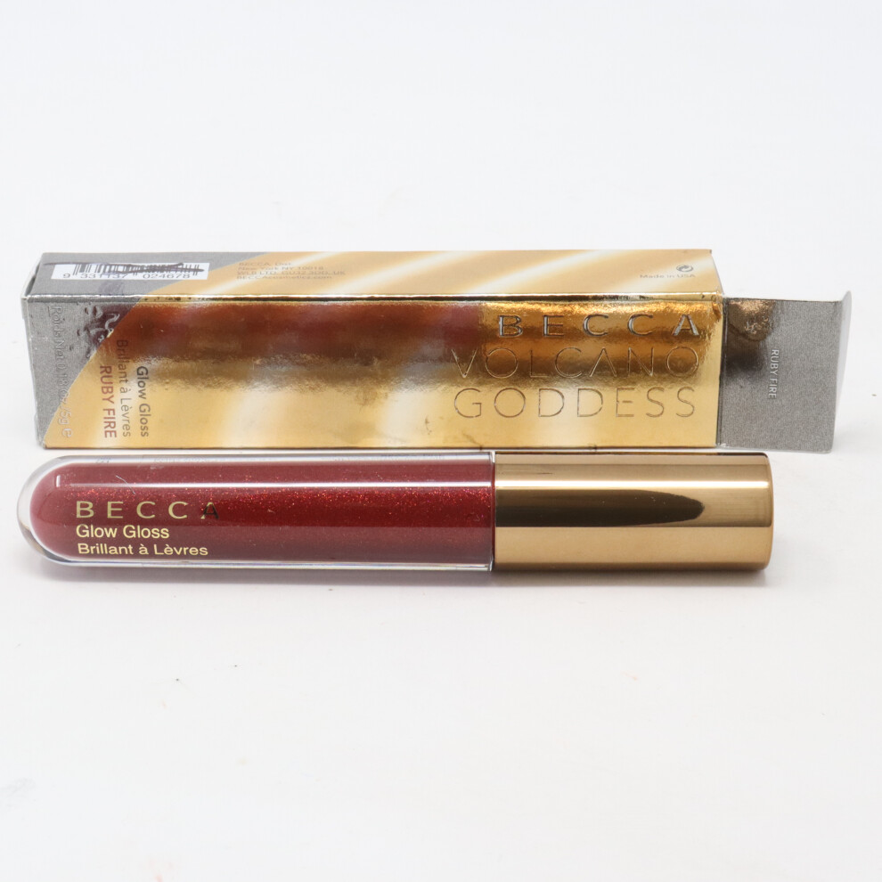 (Ruby Fire) Becca Volcano Goddess Glow Gloss  0.18oz/5g New With Box