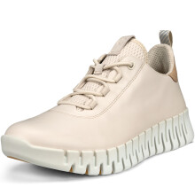 (6.5-7 (40EU) UK, Limestone) ECCO Womens Gruuv Leather Leisure Elastic Laces Trainers Sneakers Shoes