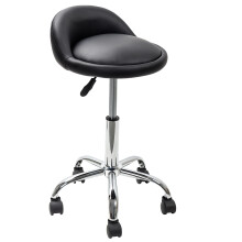 Salon Stool Hydraulic Adjustable Swivel Chair on Wheels Barber Chair