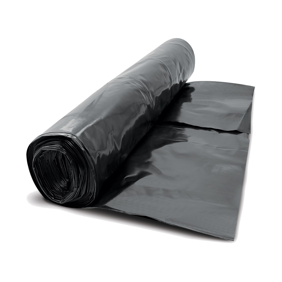 Damp Proof Membrane Black 1200g 300MU Polythene Sheeting DPM 4m Wide x 9m