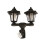 NEW 2 in 1 Twin Head Solar Lantern Garden Outdoor Light 2
