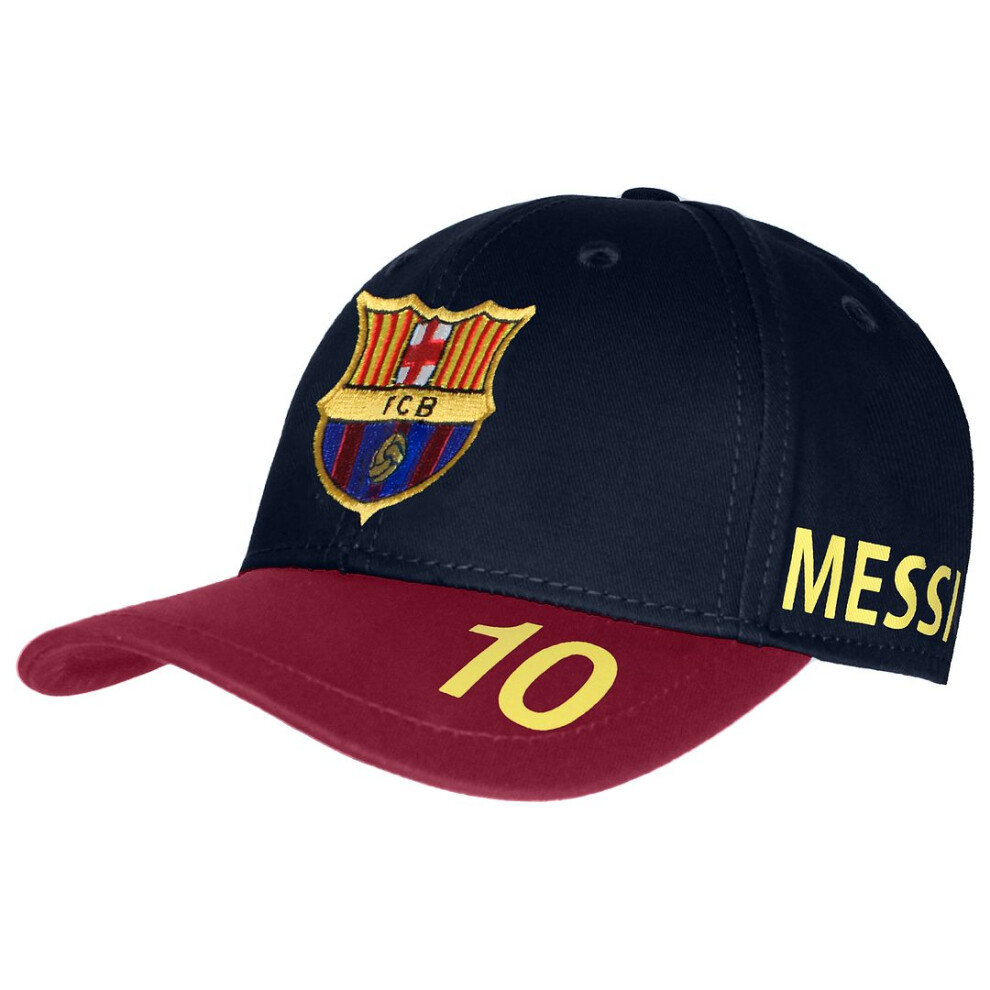 FC Barcelona Adjustable Navy Blue/Red Kids 10 Messi Cap TEAM BB CAP BARCA (UK )