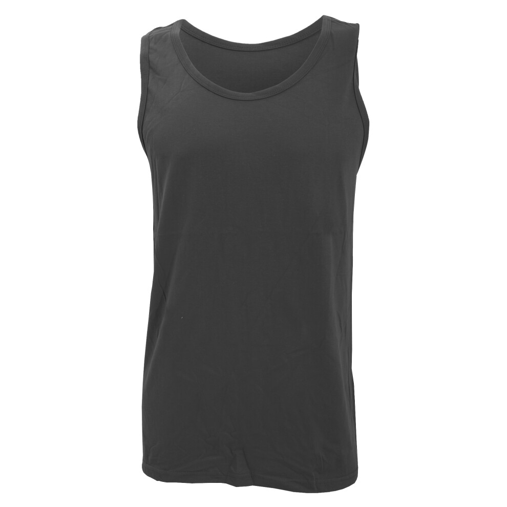 (XL, Charcoal) Gildan Mens SoftstyleÂ® Tank Vest Top