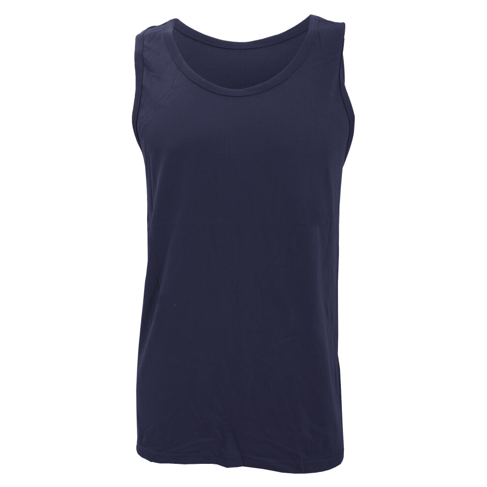 (2XL, Navy) Gildan Mens Softstyle® Tank Vest Top