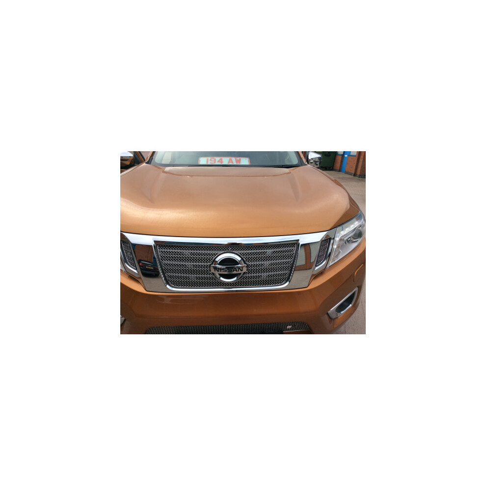 (Silver) Nissan Navara Full Grille Set (Np300) (2015 -) Silver 5060468070705