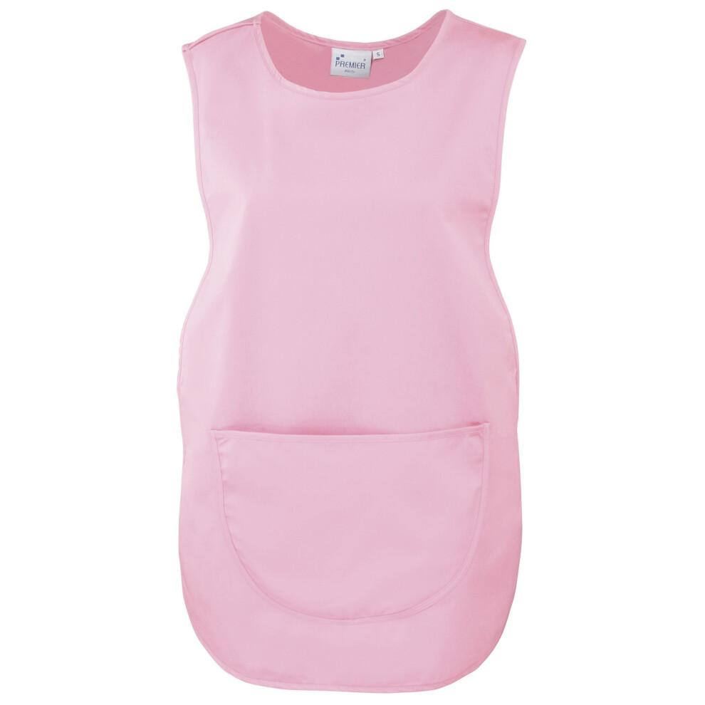 (S, Pink) Premier Ladies/Womens Pocket Tabard / Workwear