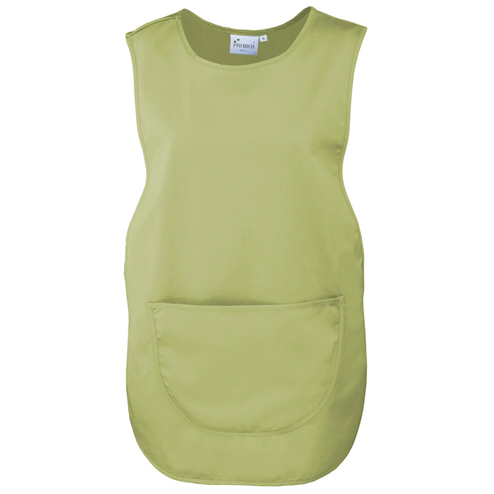 (S, Lime) Premier Ladies/Womens Pocket Tabard / Workwear