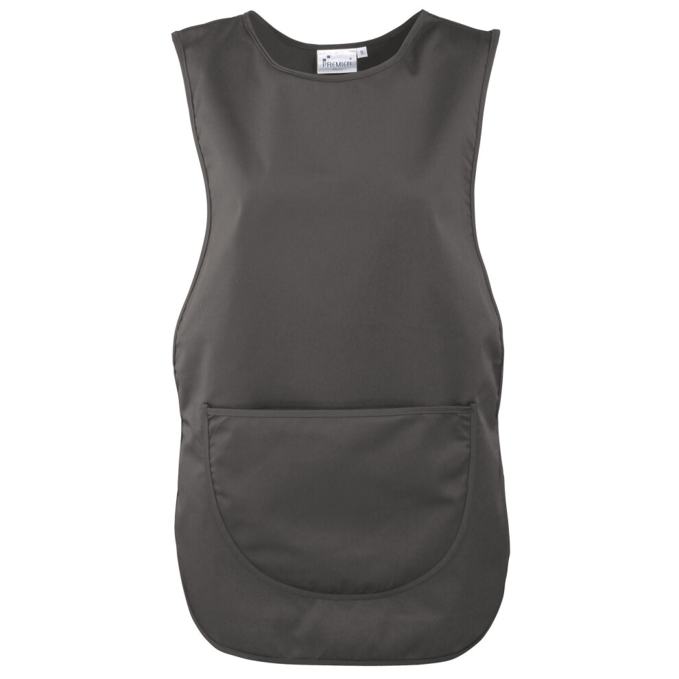 (3XL, Dark Grey) Premier Ladies/Womens Pocket Tabard / Workwear