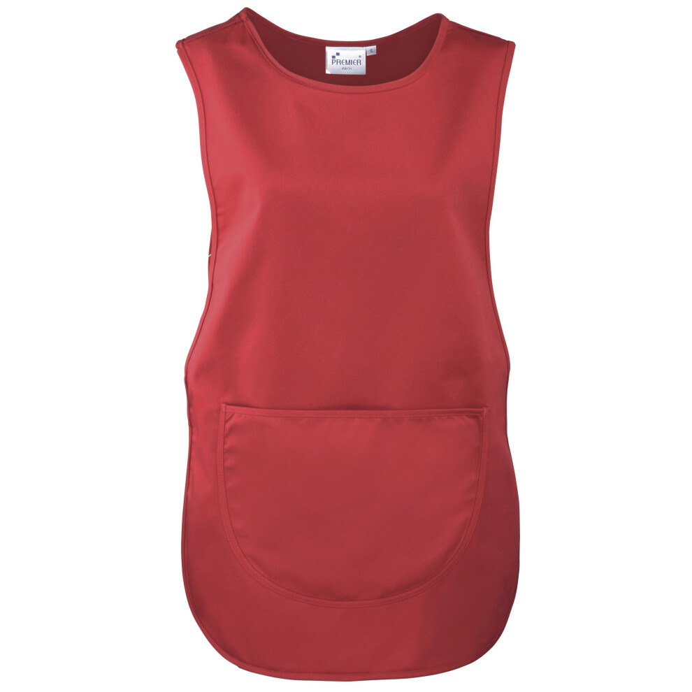 (3XL, Red) Premier Ladies/Womens Pocket Tabard / Workwear