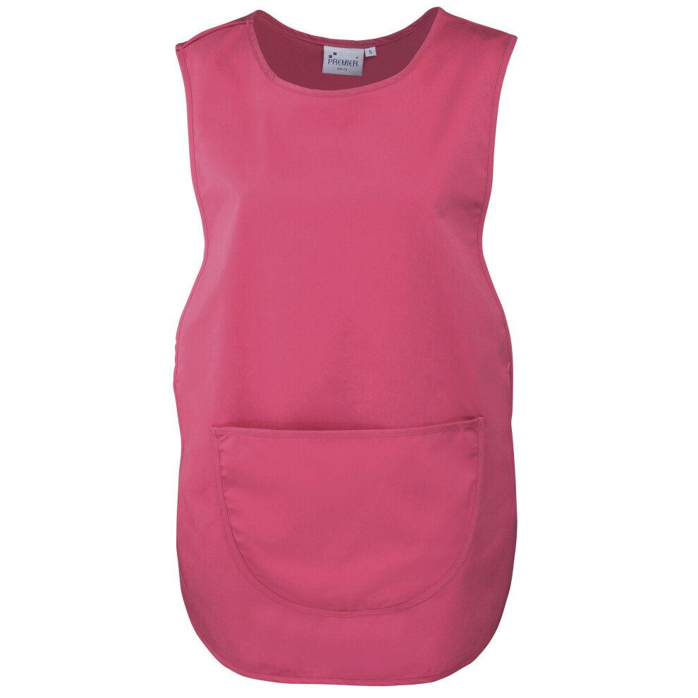 (M, Fuchsia) Premier Ladies/Womens Pocket Tabard / Workwear