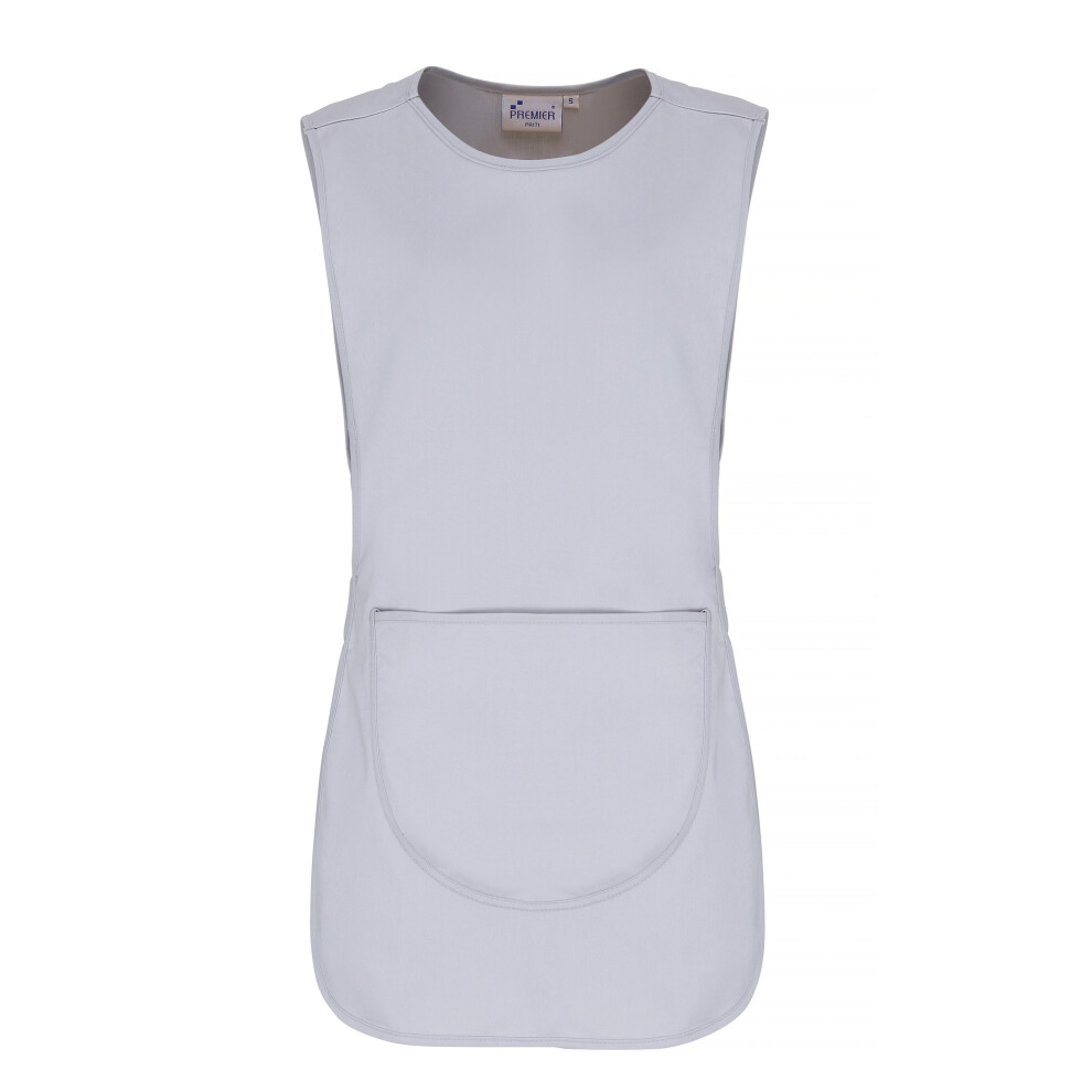 (L, Silver) Premier Ladies/Womens Pocket Tabard / Workwear