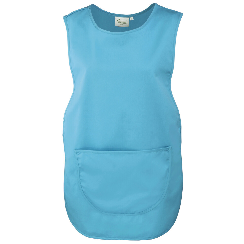 (M, Turquoise) Premier Ladies/Womens Pocket Tabard / Workwear