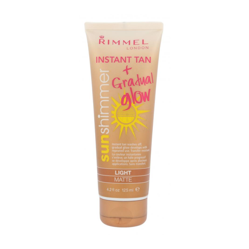 Rimmel London Instant Tan & Gradual Glow Sun Shimmer Instant Tan - Light Matte 125ml