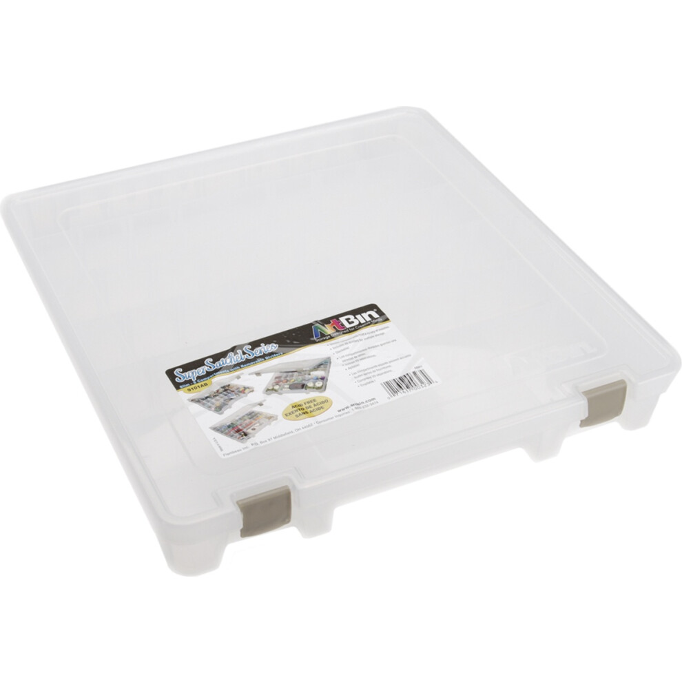 ArtBin Super Satchel Slim 8-28 Compartments -15.25"X14"X2" Translucent 9101AB