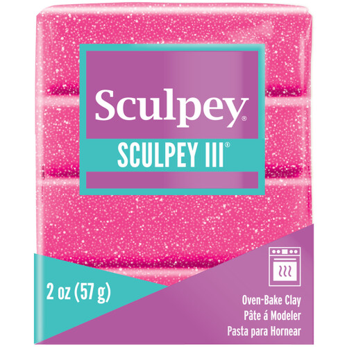 Sculpey 57 g - glitteri vaaleanpunainen