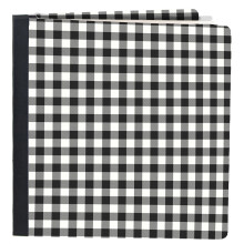 Simple Stories Sn@p! Flipbook 6"X8"-Black Buffalo Check SNAP6X8F-15834