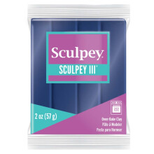 Pasta de polímero - Sculpey - III - Pérola Marinha n1135 - 57gr - Maleável e pronta para uso