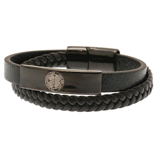 Celtic FC Schwarzes Lederarmband 1