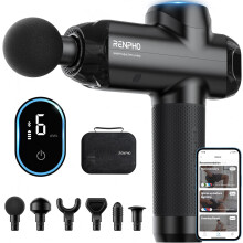 RENPHO - Massagepistole Power+ Thermacool - Bluetooth - Schwarz