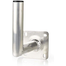 Satelliten-Wandhalterung | Abstand zur Wand: 250 mm | Durchmesser Klemme: 50 mm | Maximale Schüsselgröße: 100 cm | Aluminium | Silber