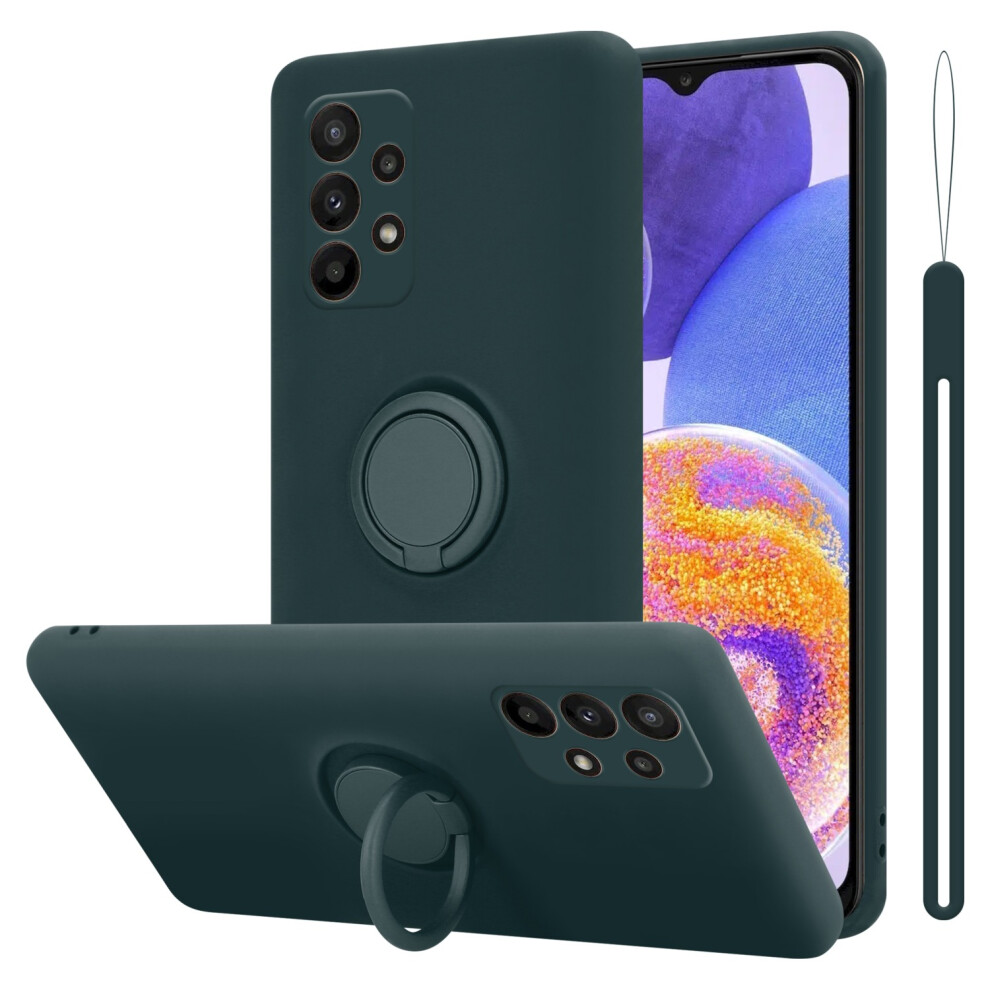 (LIQUID GREEN) Cadorabo Case for Samsung Galaxy A23 4G Cover Protection TPU Silicone Gel Back case Fokus Ring-image-OPC-PBSZ2T2-NEW
