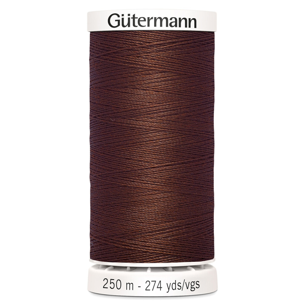 Gutermann Sew-All Thread 274yd-Chocolate 250P-578