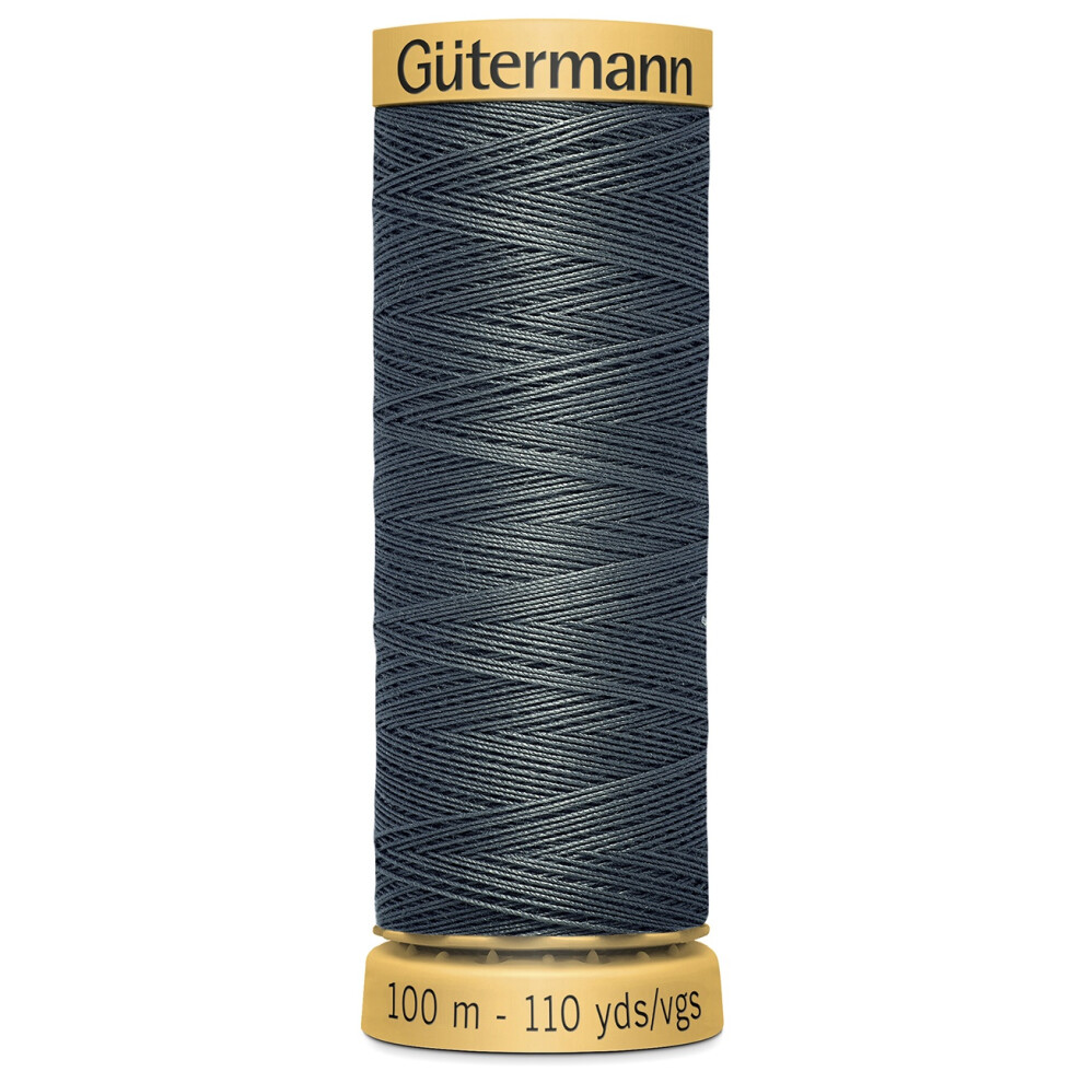 Gutermann Natural Cotton Thread 110yd-Dark Grey 103C-9500