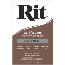 Rit Dye Powder-Dark Brown 3-25