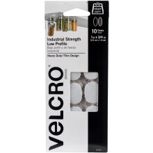VELCRO(R) Brand Industrial Strength Coins 1"X.75" 10/Pkg-White 91010