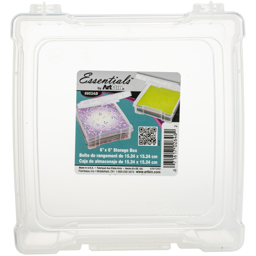 ArtBin Essentials Box-6"X6" Translucent 6953AB