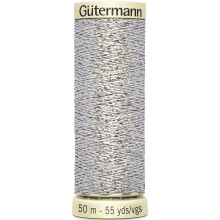 Gutermann Sparkle Metallic Thread 50m/55yd-Silver 744611-41