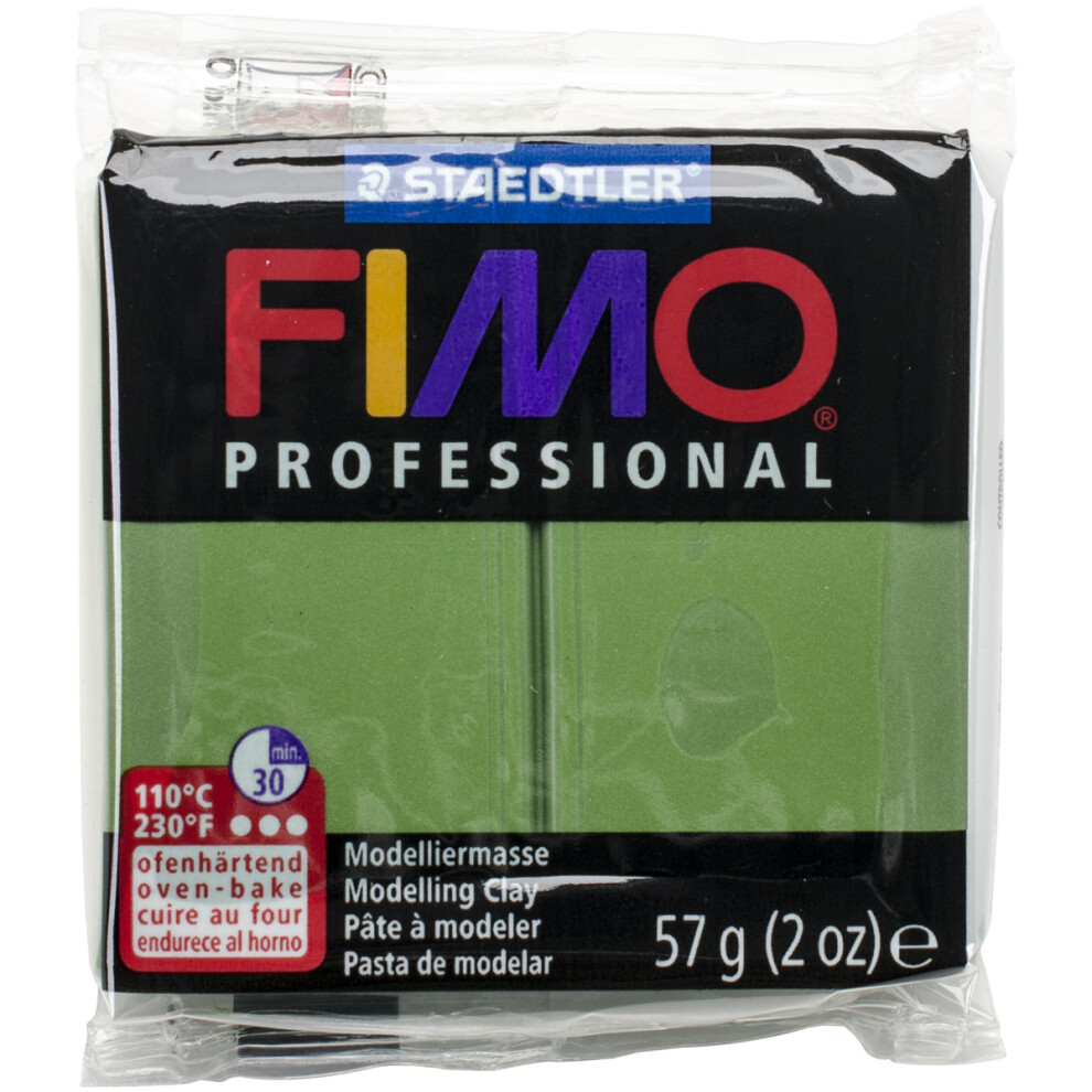 Fimo Professional Soft Polymer Clay 2oz-Leaf Green EF8005-57