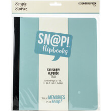 Simple Stories Sn@p! Flipbook 6"X8"-Teal SNAP6X8F-13305