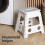 LIVIVO LIVIVO Folding Step Stool - Anti-Slip, Foldable & Portable 6