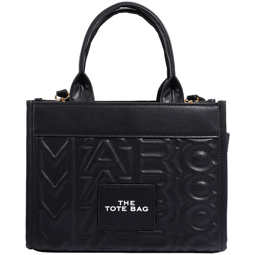 (Black) Women Handbag PU Leather Tote Bag Casual Large Crossbody Shoulder Bags 2