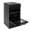 Willow Appliances Willow 62L Black Electric 50cm Single Cavity Cooker, Solid 4 Zone Hob 4