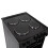 Willow Appliances Willow 62L Black Electric 50cm Single Cavity Cooker, Solid 4 Zone Hob 5