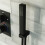 NES Home Ultra Stylish Hand Held Shower Bracket Holder Wall Kit Matte Black 3