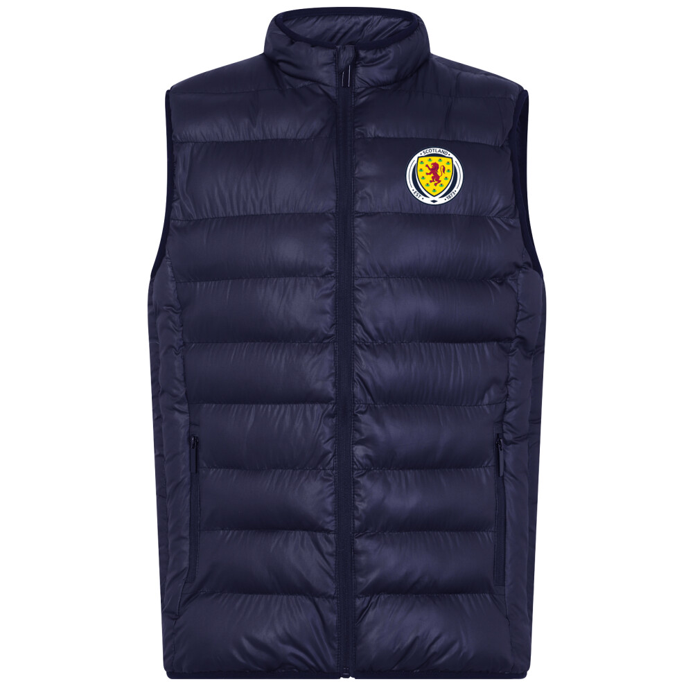 (Small) Scotland Mens Gilet Jacket Body Warmer Padded OFFICIAL Football Gift