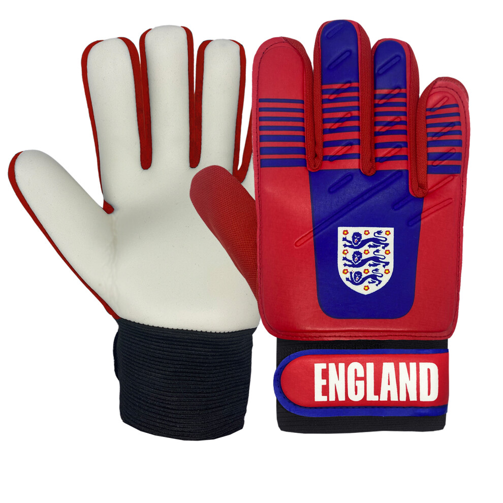 (Boys: 5-10yrs) England Boys Gloves Goalie Goalkeeper Kids Youths OFFICIAL Football Gift