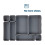 LIVIVO (Grey) LIVIVO 8-Piece Drawer Divider Set 9