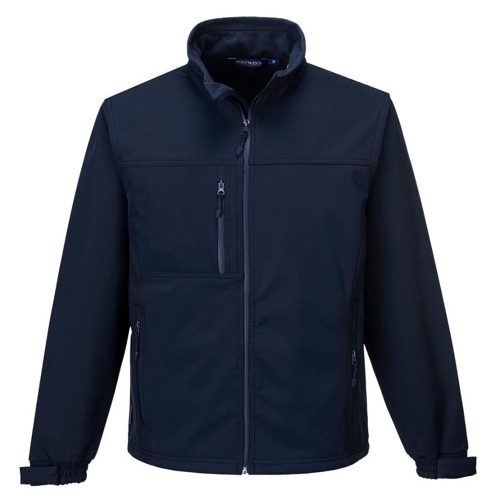 (L, Navy) Portwest Mens Soft Shell Jacket